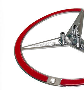 Insignia de <span class=keywords><strong>maletero</strong></span> trasero cromado brillante Negro estrellas emblema ABS tamaño Original W204 W205 W213 W253 W463 para todos los modelos de <span class=keywords><strong>Mercedes</strong></span>-Benz - Product Image 1