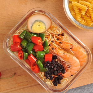 Reihey 28 Oz Portable Grand Récipients Ronds en Verre Bols de Stockage au Congélateur Verre Alimentaire pour la Préparation des Repas pour Adulte avec Lot de 5 Cuisine RH - Product Image 6