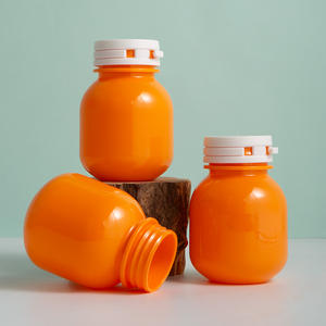 Bouteilles en plastique d'emballage médical Offre Spéciale 100ml bouteille de pilule <span class=keywords><strong>noire</strong></span> de médecine pour la vitamine de capsule avec le couvercle arrachable - Product Image 1