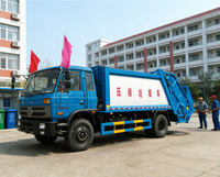 Camion compacteur d'ordures urbaines à bras oscillant arrière AOMAN-101 6x4, moteur diesel manuel Euro 3, pompe 5.9L, moteur, boîte de vitesses