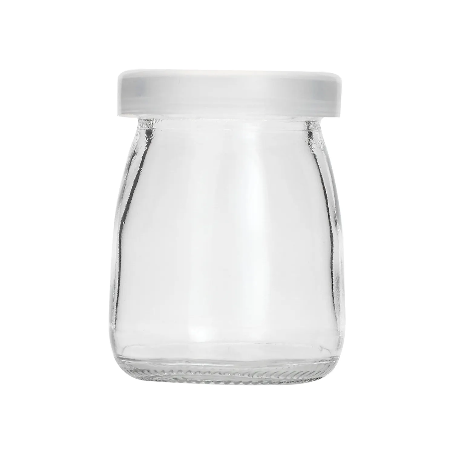 100ml 300ml customized Clear Modern Wide Mouth Fruit Jam Pudding glass jar
