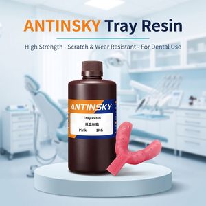 Résine dentaire Antinsky Tray 1 kg, haute résistance, résistante aux rayures et à l'usure, faible rétrécissement, pureté 99 % - Product Image 3