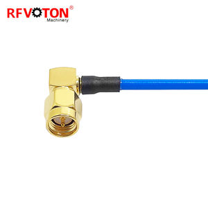 SMA mâle Angle droit vers N Type de cloison femelle étanche pour assemblage de câble d'extension semi-flexible RG402 - Product Image 6