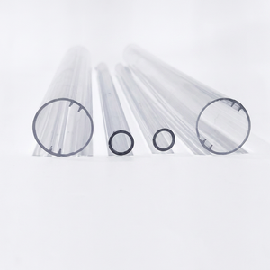 Tube en verre borosilicate transparent, tube rond résistant à la chaleur, tube en verre industriel, tube en verre extrudé, 10 pouces - Product Image 1