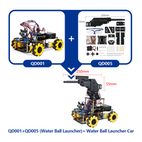 ACEBOTT OEM ODM Kit Voiture Robot Intelligent 4x4 Télécommandée à Roues Mecanum DIY Combat pour Projets STEM, Programmation Étudiante, Compatible Arduino