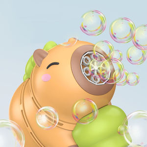 Productos de Venta caliente Capybara Apariencia Linda pistola de burbujas de dibujos animados Juguetes Niños Totalmente eléctrico automático de mano con música - Product Image 5