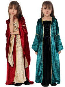 ชุดคอสตูมยุคกลางสำหรับเด็ก ชุดฮาโลวีน ชุดงานรื่นเริงยุคเรอเนซองส์ ชุดอัศวินสำหรับเด็กชาย และชุดชาวนาสำหรับเด็กหญิง ชุดคอสเพลย์ยุคกลางสไตล์วินเทจ - Product Image 4