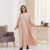 Abaya ouverte de luxe pour femmes, robe musulmane modérée, vêtements islamiques en satin pour femmes, style Dubaï, avec différentes tailles