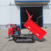 Mini tombereau sur chenilles hydraulique pour le transport de matériaux sur chantier