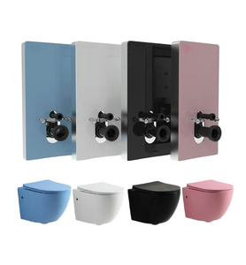 Wc à réservoir dissimulé personnalisé Céramique <span class=keywords><strong>Duravit</strong></span> Sanitaires Washdown Salle de bain <span class=keywords><strong>Toilette</strong></span> suspendue au mur sans rebord <span class=keywords><strong>toilette</strong></span> occidentale - Product Image 3