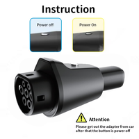 Adaptateur de charge AC EV GB T vers NACS pour véhicules électriques Ford et GM, compatible avec les stations publiques chinoises, IP65, portable pour l'extérieur et les voyages
