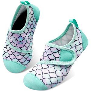 Premium per bambini ad asciugatura rapida a piedi nudi Aqua calze traspiranti scarpe da acqua all'aperto per ragazzi ragazze per spiaggia piscina EVA - Product Image 1