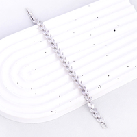 Bracelet en argent à motif d'épi de blé avec zircon, élégant et haut de gamme, pour femme, idéal pour un usage quotidien et une personnalisation polyvalente