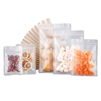 Sachet d'emballage alimentaire personnalisé de luxe transparent en PE recyclable avec fermeture auto-adhésive et impression en héliogravure