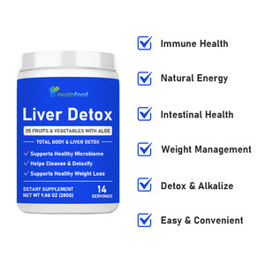Polvo Desintoxicante para el Hígado con Antioxidantes de Rápida Absorción, Favorece la Digestión y la Inmunidad, Suplemento Dietético, Mezcla Herbal - Product Image 4