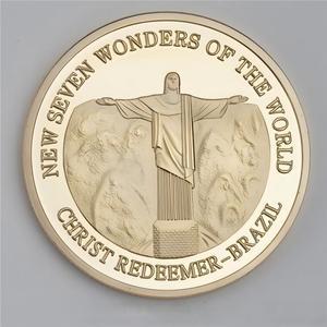 Médaille Souvenir Personnalisée des Monuments Mondiaux avec 21 Ans de Service OEM, Charme Décoratif des 7 Wonders, Souvenir de Voyage - Product Image 6