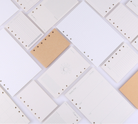 A6 A5 Feuilles Papier Pages Planificateur Recharge 6 Trous Reliure Inserts Papier à Notes pour A6 Budget Binder Journaux Journal