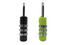 Cadenas à combinaison à 3 chiffres en polycarbonate, personnalisable, approuvé TSA, pour valise de voyage et fermeture éclair