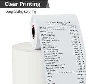 特价80x80mm毫米热敏纸卷防水防油超市收银机收据 - Product Image 5