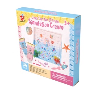 <span class=keywords><strong>WingArt</strong></span> DIY 3D dekorative Rahmen-Ozean Meerjungfrau Prinzessin Seepferdchen Creme Simulation Lernspiel zeug für kreative Kinder - Product Image 1