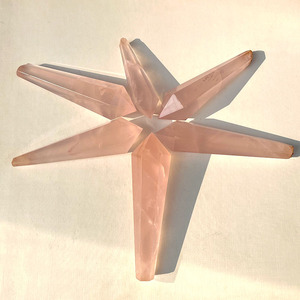 Varita curativa de cristal de cuarzo rosa natural al por mayor, varita mágica de cristal para energía decorativa - Product Image 4