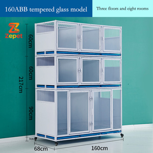 Kandang Kucing Villa Pipa Persegi Galvanis Berkualitas Tinggi untuk Dalam Ruangan, Kandang Hewan Peliharaan Bertingkat, Kandang Kucing Logam Besar - Product Image 4