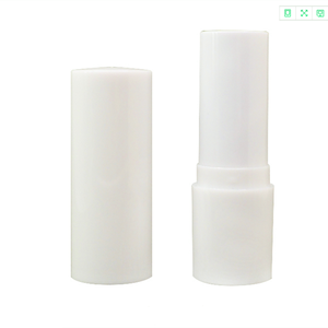 Cilindro de contenedor de bálsamo labial de plástico vacío blanco para tratamiento de superficie de serigrafía de cosméticos - Product Image 2