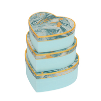 Boîte de rangement en carton en forme de cœur en gros avec couvercle et base décoratifs en papier pour armoire, cosmétiques et coffrets cadeaux