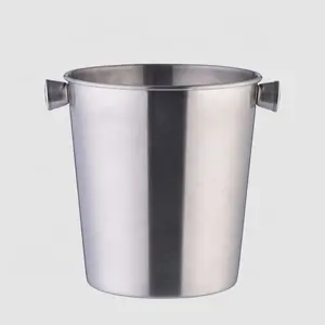 OUYADA-enfriador de vino personalizado de acero inoxidable para Hotel, cubo de Metal con mango, personalizado, directo de fábrica, grande, redondo, 3,8l