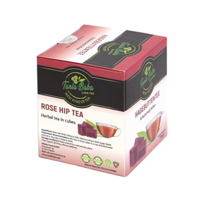 Cubo de té sin bolsa con sabor a hierbas mezcladas con hierbas, rosa mosqueta, infusión de hierbas afrutada tradicional, bebida fría y caliente, refrescante, bienestar Premium - Product Image 1