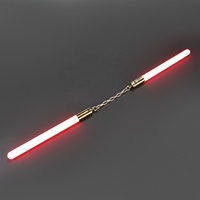 Nexussabers Nunchuck Aluminium Alloy dengan Lampu LED, Tongkat Cahaya Warna-warni Tak Terbatas, Pedang Mainan Terang, Hadiah