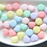 Macarons artificiels multicolores, modèles de desserts réalistes pour la décoration intérieure, fournitures pour slime, bricolage