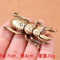 Figurine de coléoptère de bureau en métal, finition bronze vintage, idéale pour la décoration intérieure, cadeau pour papa, cadeau de remise de diplôme