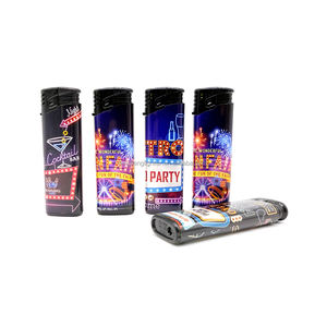 Briquet électronique au design classique, coupe-vent, avec cigarettes électroniques pour cadeaux ou camping, fabriqué en plastique durable - Product Image 3