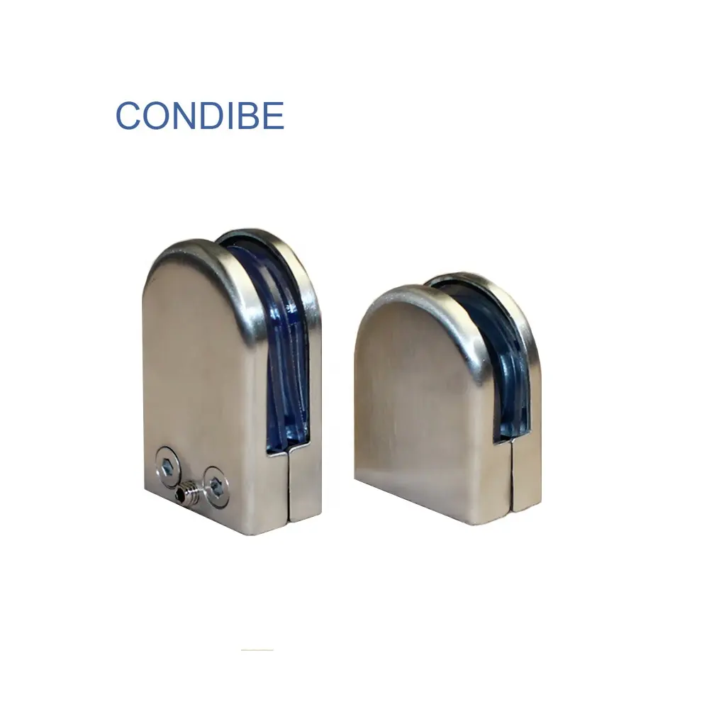 Condibe frameless สแตนเลสสตีลราวแก้ว clamp fitting