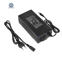 Cargador de 42V-54.6V 2A DC2.1 Resistente al Agua de Fácil Instalación para Scooter, Enchufe EU/UK/US, Cabezal M1 de Plástico