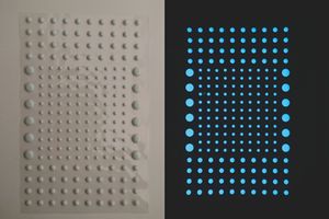 Autocollant 3D Luminescent Bleu Ciel en Forme de Dôme, Adhésif Mural et de Plafond pour Chambre d'Enfant, Matériau de Décoration et de Sécurité Nocturne - Product Image 5