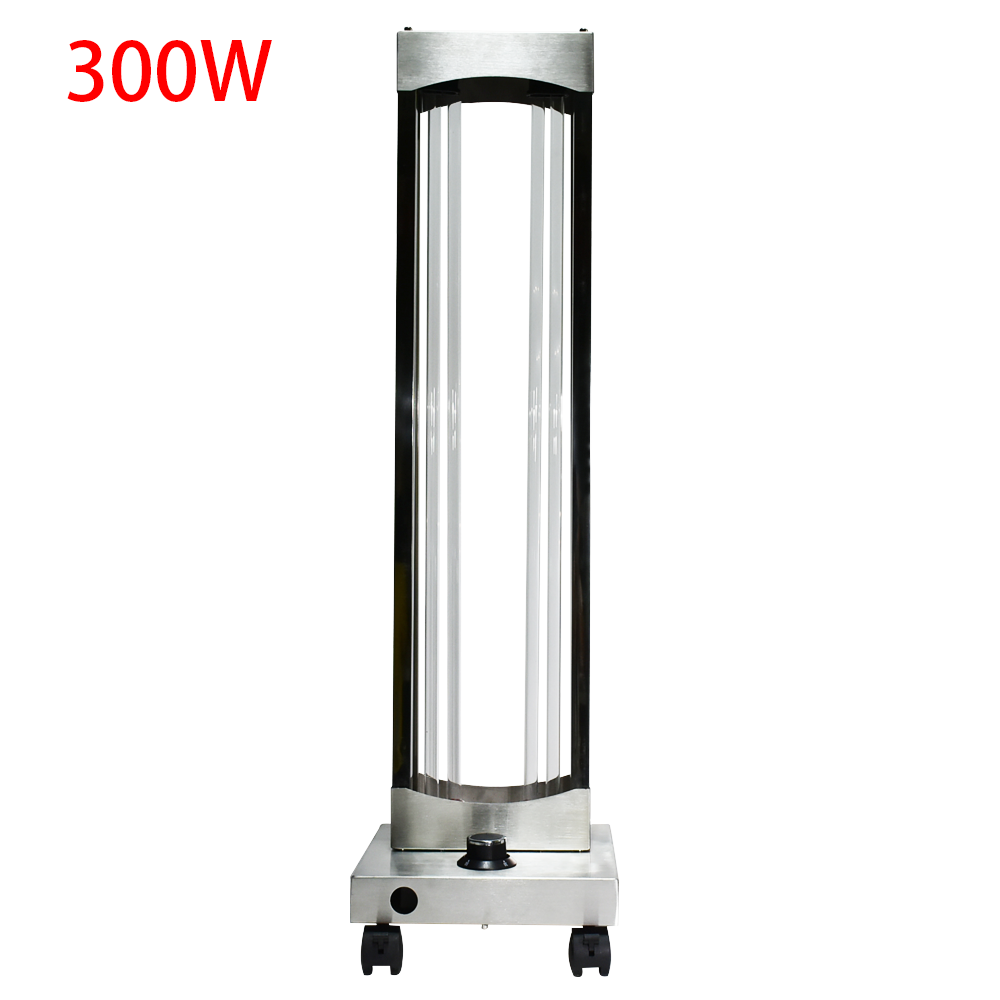УФ-робот 300W UVC лампа промышленные нержавеющая сталь дезинфекционный УФ свет стерилизации озона очиститель воздуха тележка