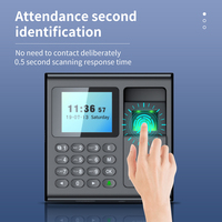 Sistema de Control de Asistencia ANRUX WH-TA3 con Huella Dactilar Biométrica y Contraseña, Lector de Tarjetas RFID, Pantalla TFT de 1.77'', Informes USB