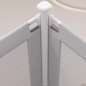 Clôture de rail de lit certifiée CE d'usine OEM Source, cadre en métal pliable respectueux de l'environnement, gardes de rail de rails en tissu Oxford - Product Image 6