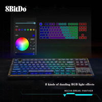 New 8BitDo Retro 87 Mechanical Keyboard RGB Backlight Programmable Buttons Wireless 2.4G/BT/USB-C for PC and Android
