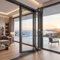 Fenêtres pliantes pour distributeurs : Fourniture de projets de véranda et de patio plus silencieux avec verre insonorisé en aluminium sur mesure (OEM/ODM)