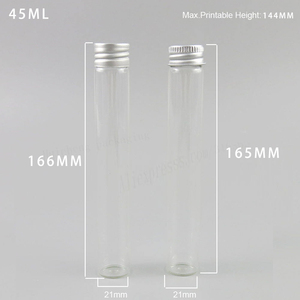 <span class=keywords><strong>Tube</strong></span> <span class=keywords><strong>à</strong></span> <span class=keywords><strong>essai</strong></span> en <span class=keywords><strong>verre</strong></span> borosilicate transparent vide de 30 ml 45 ml, emballage pour sel de bain cosmétique 2020, conteneur pour cigares <span class=keywords><strong>avec</strong></span> <span class=keywords><strong>bouchon</strong></span> <span class=keywords><strong>à</strong></span> vis en aluminium - Product Image 3