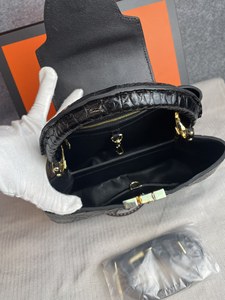 Sac en cuir de crocodile 100% élégant, classique, noir, luxueux, sac bandoulière en cuir de crocodile - Product Image 3