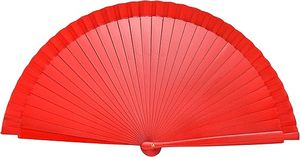 Solid Color Spanish Wooden Folding Stage <b>Fan</b> Dance Performance <b>Fan</b> <b>Large</b> Hand <b>Fan</b> Wedding Home Decor - Product Image 2