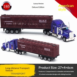 Camión de Plataforma Plana con Contenedor, Modelo Americano, de Aleación, con Control de Fuerza - ¡El Más Vendido en Ventas Transfronterizas! - Product Image 3