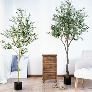 Nhà máy tùy chỉnh Faux cây 6 <span class=keywords><strong>ft</strong></span> 7ft <span class=keywords><strong>9</strong></span> feet nhân tạo lớn Cây Ô Liu Cây Ô Liu lớn cho sân vườn ngoài trời cảnh quan - Product Image 1