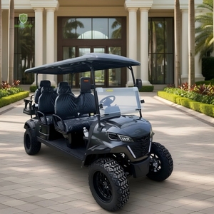 Carro de Golf Retro de Lujo para 6 Pasajeros, Vehículo Utilitario de 6 Asientos con Batería de Plomo-Ácido/Litio con 90 km de Autonomía - Product Image 1