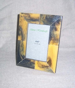 Cadre photo en os fait main vibrant, incrustation d'os multicolores aux tons de bijoux, couleurs personnalisées, art mural décoratif de luxe - Product Image 2