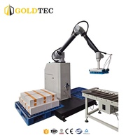 Mesin Palletizing Robot Kolaboratif Goldtec, Mesin Palletizer Robot Otomatis Penuh untuk Pemuatan Kotak